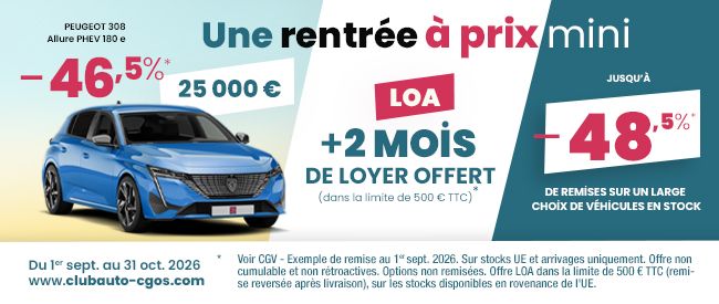Club auto : offre spéciale